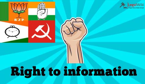 Supreme Court Hear Pleas On Bringing Political Parties Under Right to Information