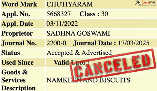 Trademark Registry Cancels ‘CHUTIYARAM’ Mark, Says It Was Accepted By Mistake