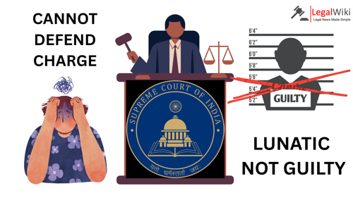 Supreme Court Acquits Mentally Ill Accused, Rules Lunatics Cannot Be Convicted