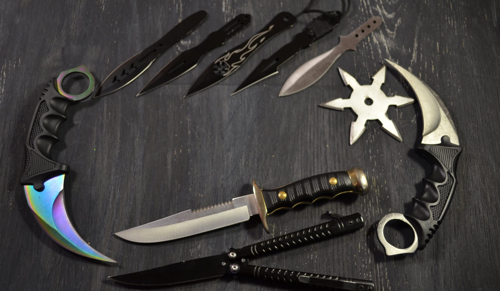 Is it legal to carry weapons like a baton or knife?