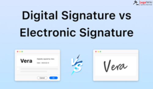 What is the difference between e-signature and digital signature?