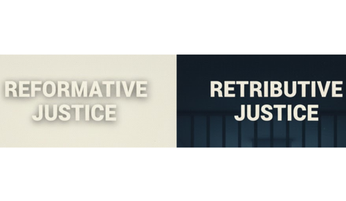 Difference between Reformative and Retributive Justice?